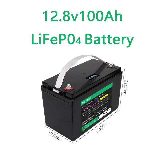 Bateria LiFePO4 12.8V 100Ah 200Ah 300Ah bateria de lítio solar