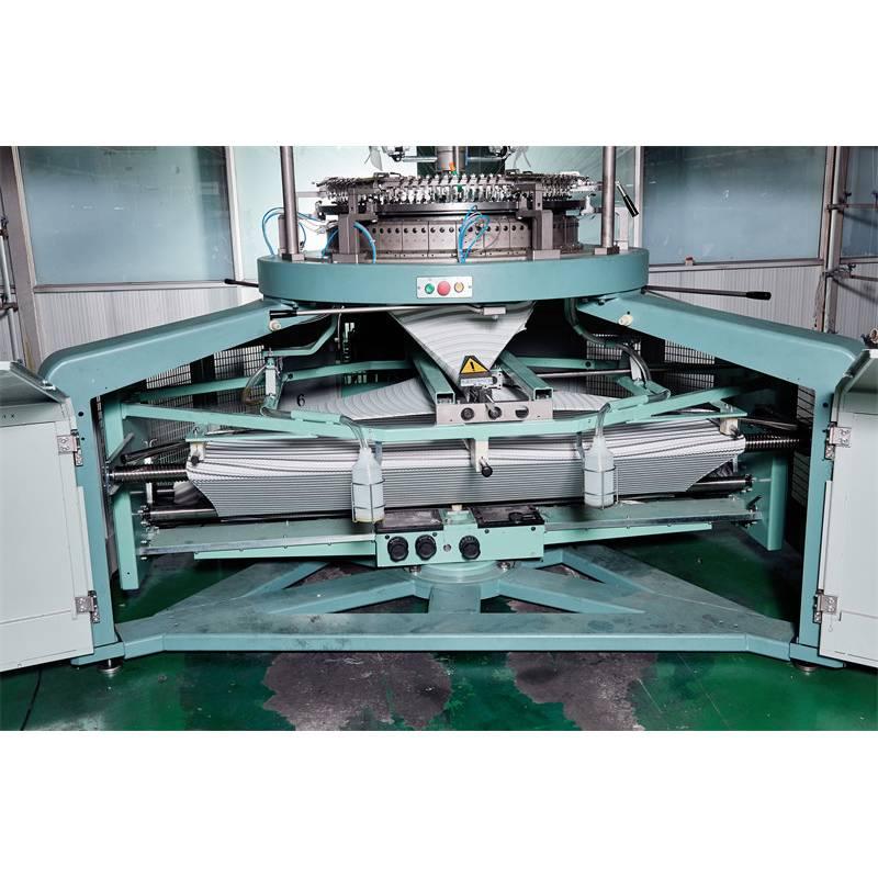Máquina de confecção de malhas circular totalmente automático do jérsei dobro da tela do velo de três linhas
