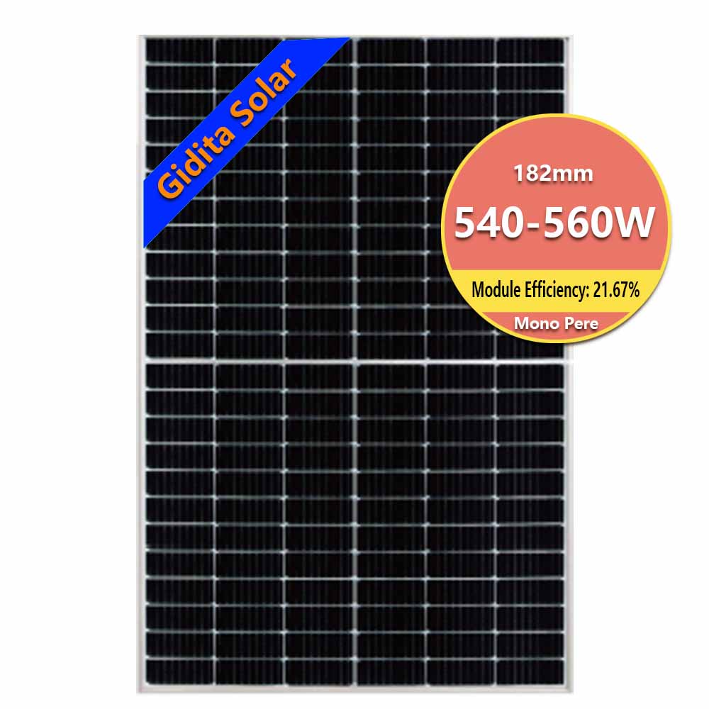Painel solar externo, painel solar monocristalino de meia célula, painel solar 540W 545W 550W 560W