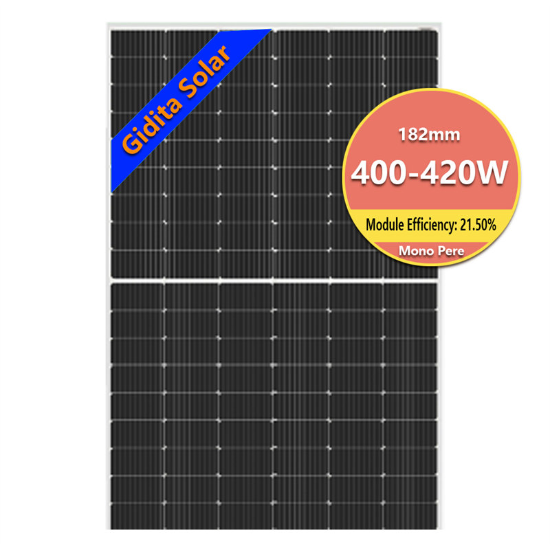 Painel solar monocristalino de módulo fotovoltaico de meia célula 400W 410W 420W