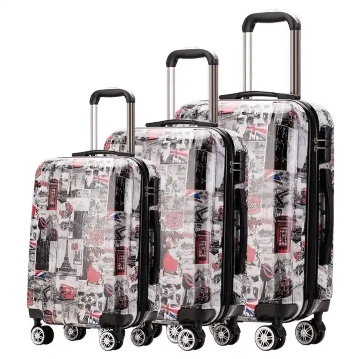Carry-on caixa de viagem bagagem à prova dwaterproof água abs + pc trolley caso casca dura conjuntos de bagagem mala