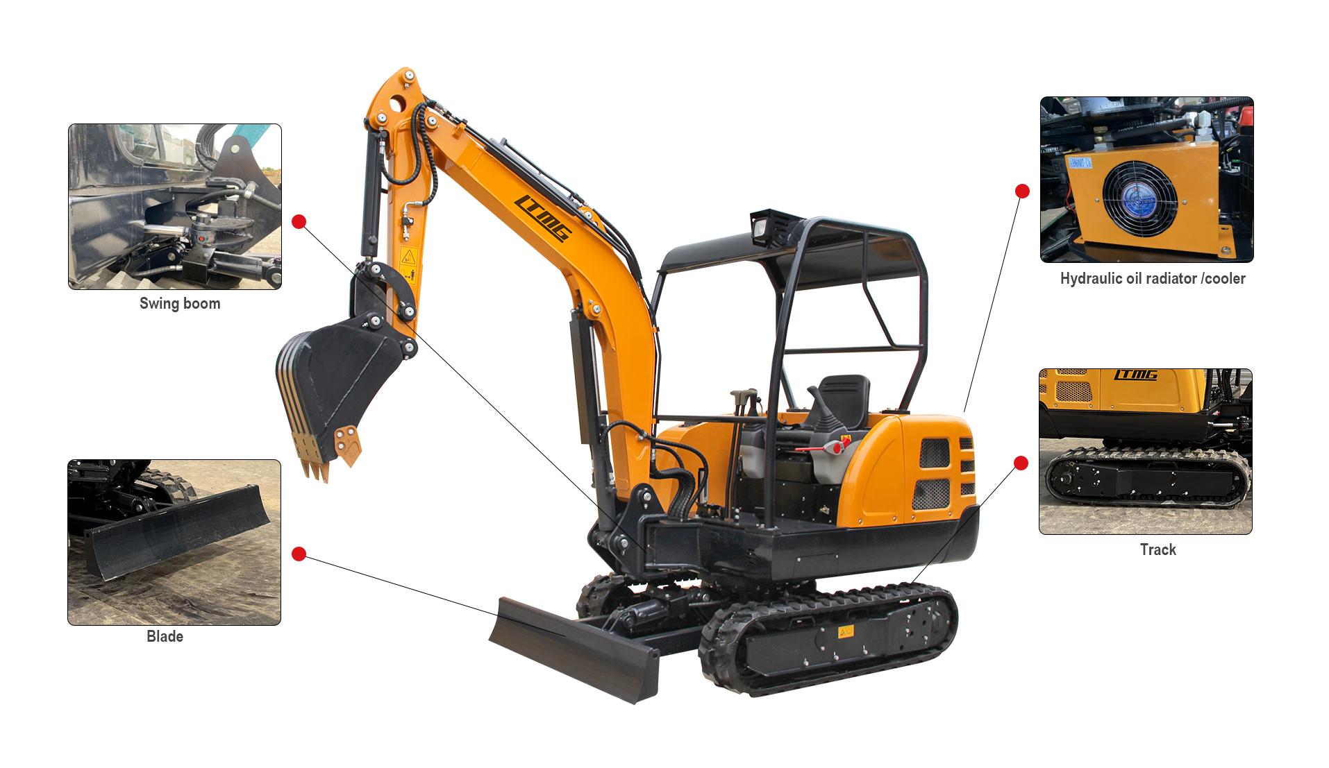 mini excavator grab