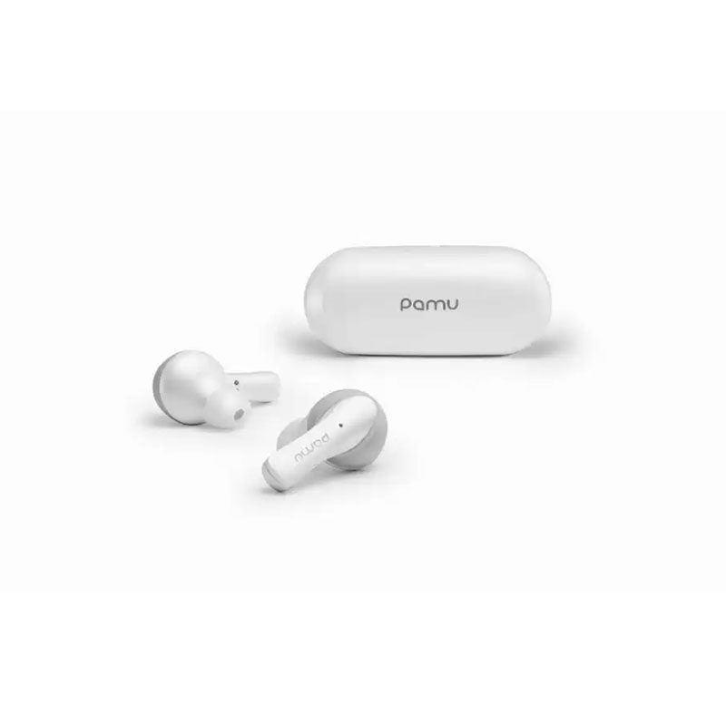 Pamu Slide Mini Bluetooth 5.0 Verdadeiro fone de ouvido sem fio com caixa de carregamento sem fio